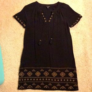 Lucky Brand Sequin Embroidered Dress